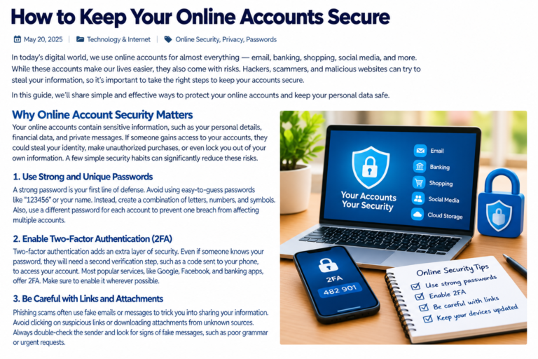 How to Keep Your Online Accounts Secure: 10 Essential Tips