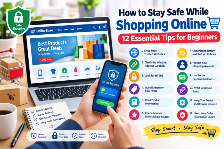 How to Stay Safe While Shopping Online: 12 Essential Tips for Beginners