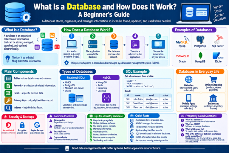 What Is a Database and How Does It Work? A Beginner’s Guide