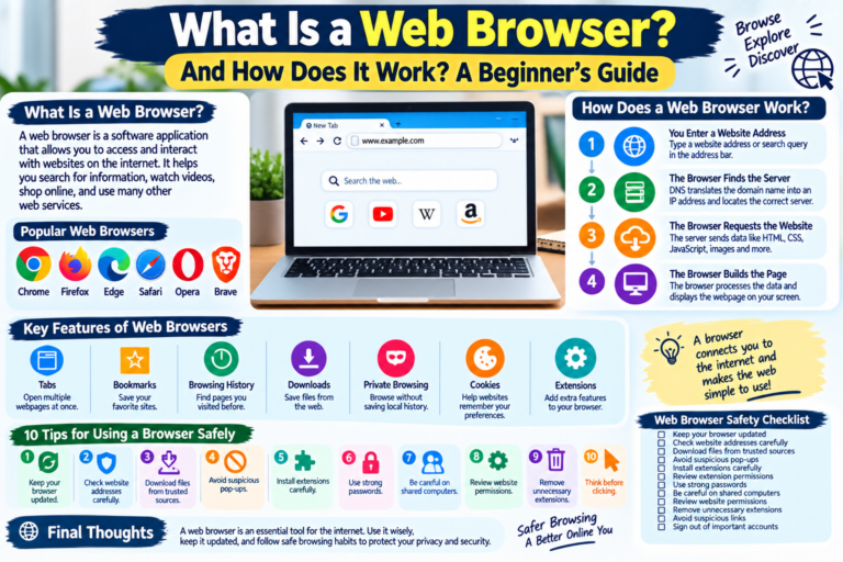 What Is a Web Browser and How Does It Work? A Beginner’s Guide