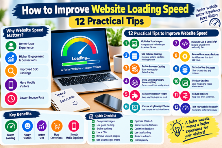 How to Improve Website Loading Speed: 12 Practical Tips