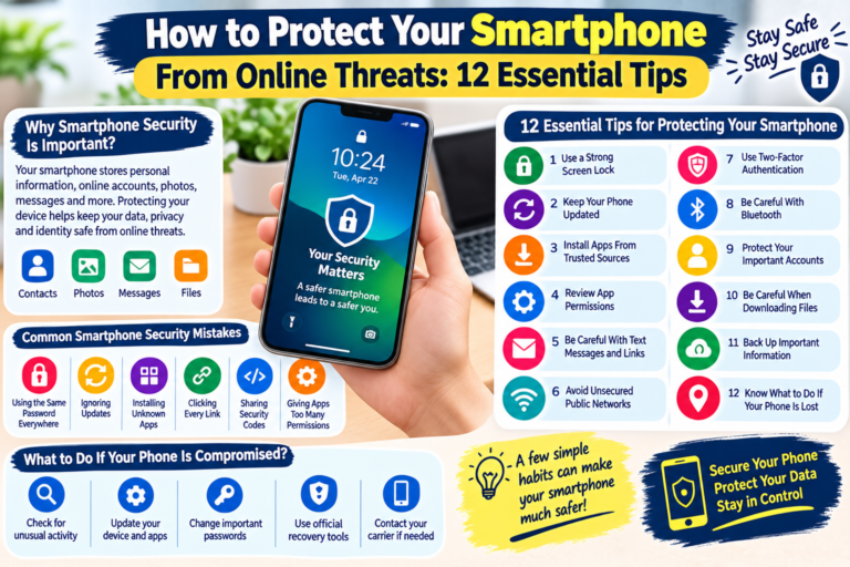 How to Protect Your Smartphone From Online Threats: 12 Essential Tips