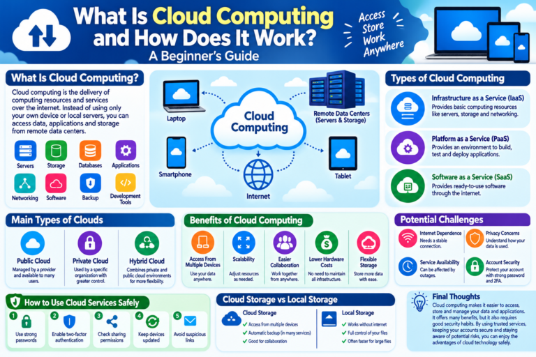 What Is Cloud Computing and How Does It Work? A Beginner’s Guide