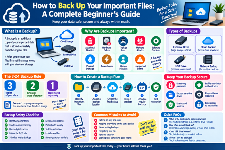 How to Back Up Your Important Files: A Complete Beginner’s Guide