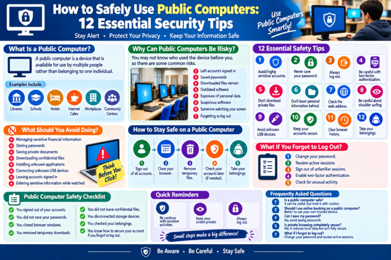 How to Safely Use Public Computers: 12 Essential Security Tips