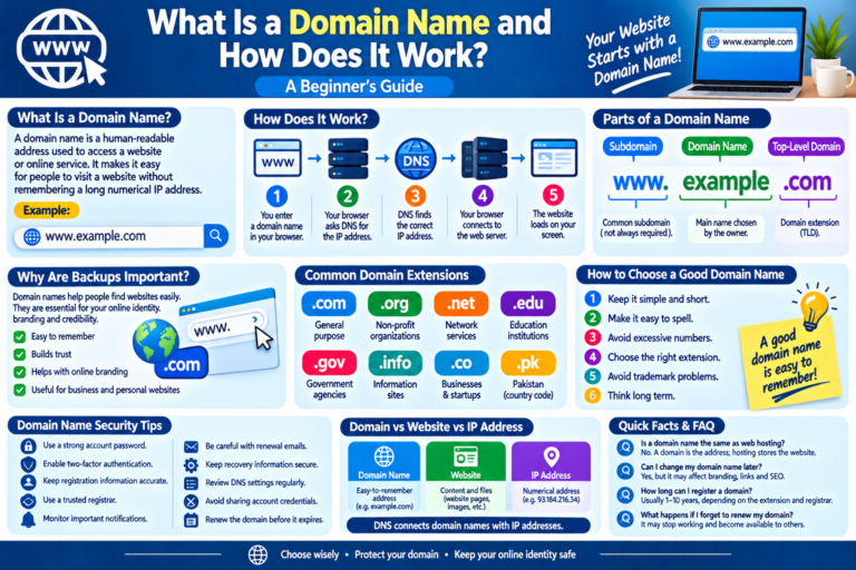 What Is a Domain Name and How Does It Work? A Beginner’s Guide