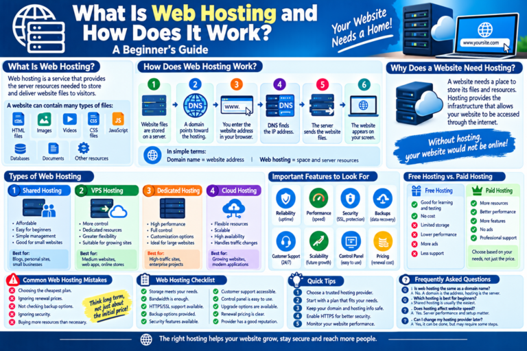 What Is Web Hosting and How Does It Work? A Beginner’s Guide