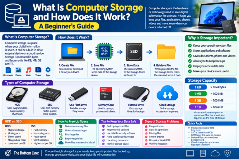 What Is Computer Storage and How Does It Work? A Beginner’s Guide