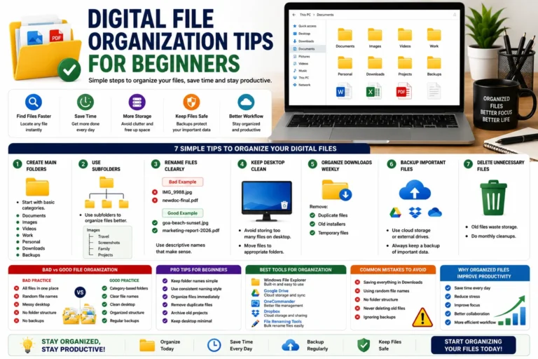 How to Organize Digital Files: 12 Practical Tips for Beginners